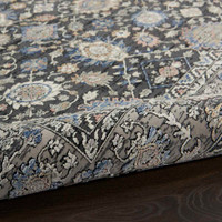 On Sale Grey Blue Traditional Rug STN11 259x351cm