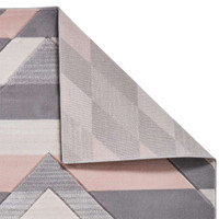 Pembroke G2075 Geometric Grey Rose Rug 160x220cm