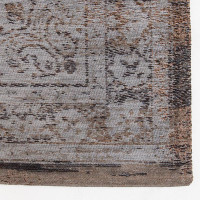 Medallion Grey Ebony 8257 Indoor Outdoor Washable Eco Rug