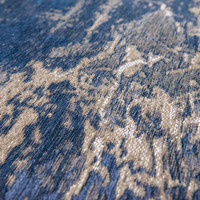 Mad Men Cracks Abyss Blue 8629 Indoor Outdoor Washable Eco Rug
