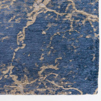 Mad Men Cracks Abyss Blue 8629 Indoor Outdoor Washable Eco Rug
