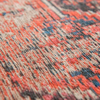 Hadschlu Red Brick Antique 8719 Indoor Outdoor Washable Eco Rug