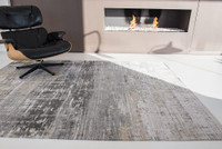 Atlantic Streaks Coney Grey 8716 Indoor Outdoor Washable Eco Rug