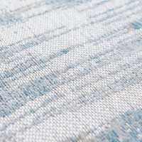 Atlantic Streaks Long Island Blue 8718 Indoor Outdoor Washable Eco Rug