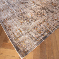 Ushak Suleiman Grey 8884 Indoor Outdoor Washable Eco Rug