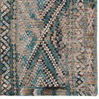 Kilim Zemmuri Blue 9110 Indoor Outdoor Washable Eco Rug