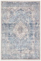 Heritage HRTG106 Ivory Grey Blue Rug by Concept Looms