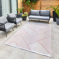 Jazz Indoor Outdoor JAZ14 Rose Rug by Concept Looms