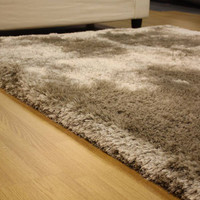 Ultra Thick Plush Shaggy Rug Sand Beige
