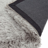 Ultra Thick Plush Shaggy Rug Silver