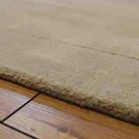 Beige SM Large wool plain rugs