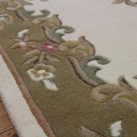 Royal Aubusson cream beige rug