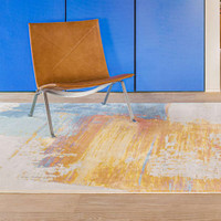 City Abstract Rug Golden Sky Blue AK990 160x230cm