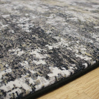 Canyon Charcoal Ochre Silky Rug