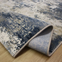 Canyon Blue Ivory Silky Rug