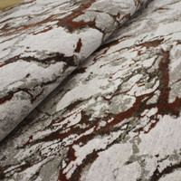 Quartz Cloud Metallic Rust Rug
