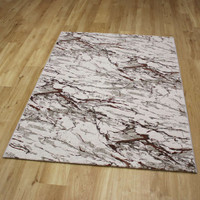 Quartz Cloud Metallic Rust Rug