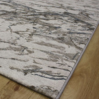 Quartz Cloud Metallic Silver Rug