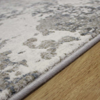 Quartz Dust Metallic Silver Rug