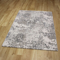 Quartz Dust Metallic Silver Rug