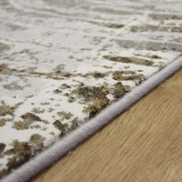 Quartz Gold Rust Annual Rings Rug