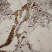Quartz Marble Metallic Rust Rug