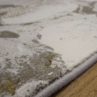 Quartz Marble Metallic Gold Rug