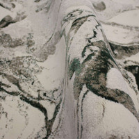 Quartz Marble Metallic Green Rug