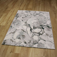 Quartz Marble Metallic Green Rug