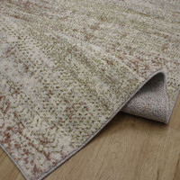 Stella Blurry Metallic Pink Gold Rug