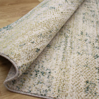Stella Blurry Metallic Gold Teal Rug