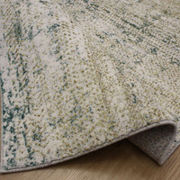 Stella Blurry Metallic Gold Teal Rug
