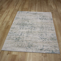 Stella Blurry Metallic Gold Teal Rug
