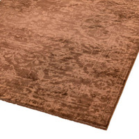 Zehraya ZE05 Rust Abstract Classic Plain Rug 120x180