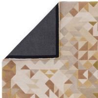Enigma Wool Rug Gold Multi Geometric