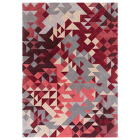 Enigma Wool Rug Red Multi Geometric