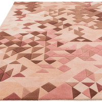 Enigma Wool Rug Rose Multi Geometric
