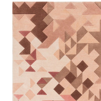 Enigma Wool Rug Rose Multi Geometric