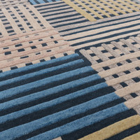 Aspect Wool Rug Modern Blue Multi