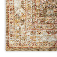 Sahar Distressed Vintage Green Rug SHR01