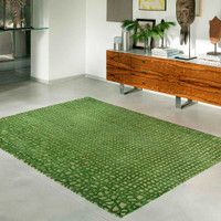 On Sale Alta Green 9249 Structures Trammel Rug 240x340cm