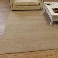 On Sale Beige SM Large wool plain rugs 60X120