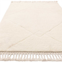 Fes FE03 Moroccan Style Plain Fringed Rug