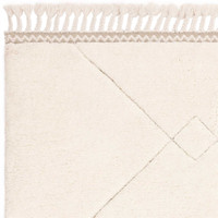 Fes FE03 Moroccan Style Plain Fringed Rug