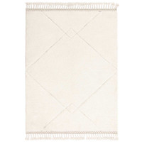 Fes FE03 Moroccan Style Plain Fringed Rug