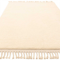 Fes FE04 Moroccan Style Carved Fringed Rug