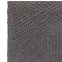Hague Charcoal Thick Woollen Rug Hand Tufted