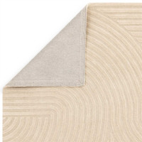 Hague Sand Thick Woollen Rug Hand Tufted