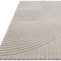 Hague Silver Thick Woollen Rug Hand Tufted