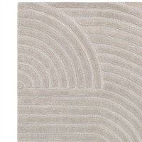 Hague Silver Thick Woollen Rug Hand Tufted